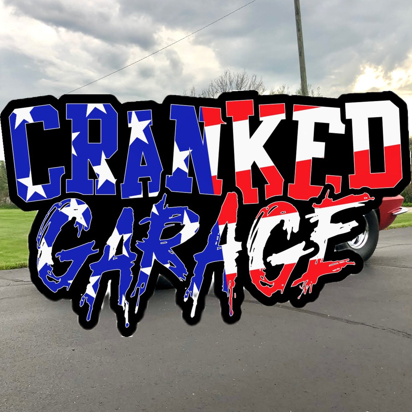 Cranked Garage USA Sticker