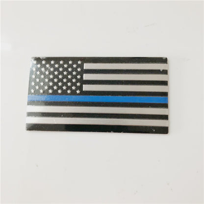 US National Flag Car Stickers Black Small Size