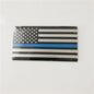US National Flag Car Stickers Black Small Size