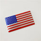 US National Flag Car Stickers Black Small Size