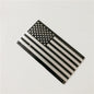 US National Flag Car Stickers Black Small Size