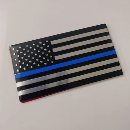 US National Flag Car Stickers Black Small Size