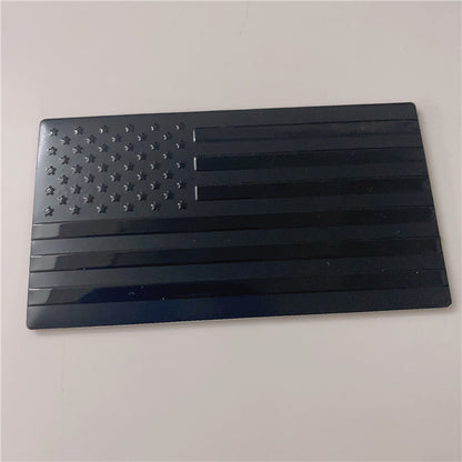 US National Flag Car Stickers Black Small Size