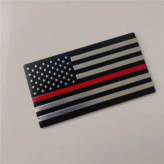 US National Flag Car Stickers Black Small Size