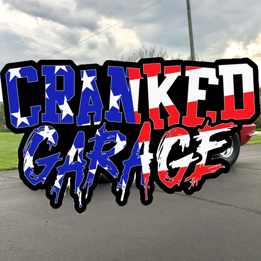 Cranked Garage USA Sticker